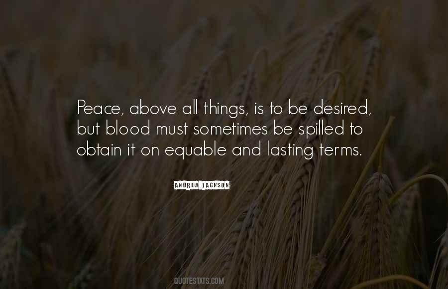 Lasting Peace Quotes #1124117