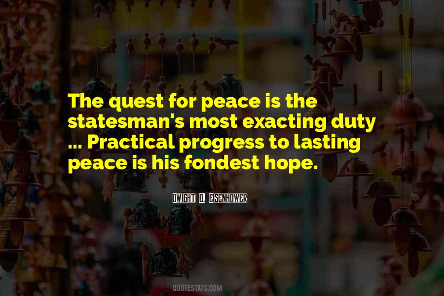 Lasting Peace Quotes #1724930