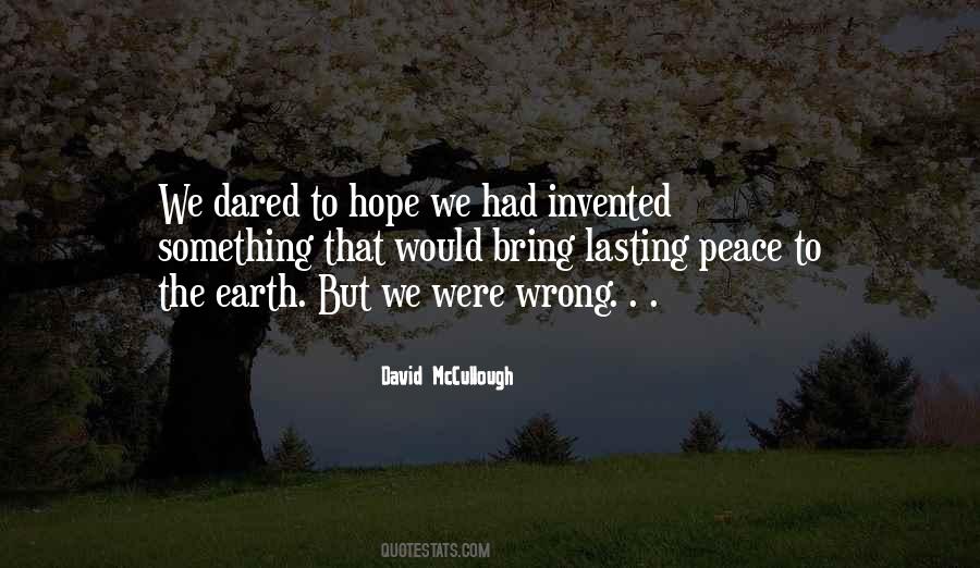 Lasting Peace Quotes #1777707