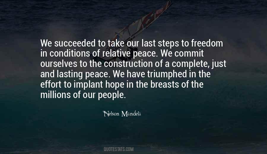 Lasting Peace Quotes #1849183