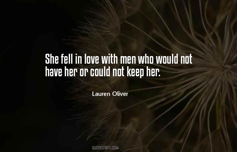 Lauren Oliver Love Quotes #103705