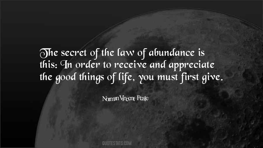 Law Of Abundance Quotes #554200