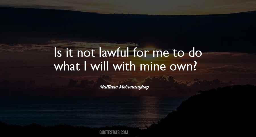 Lawful Quotes #874044