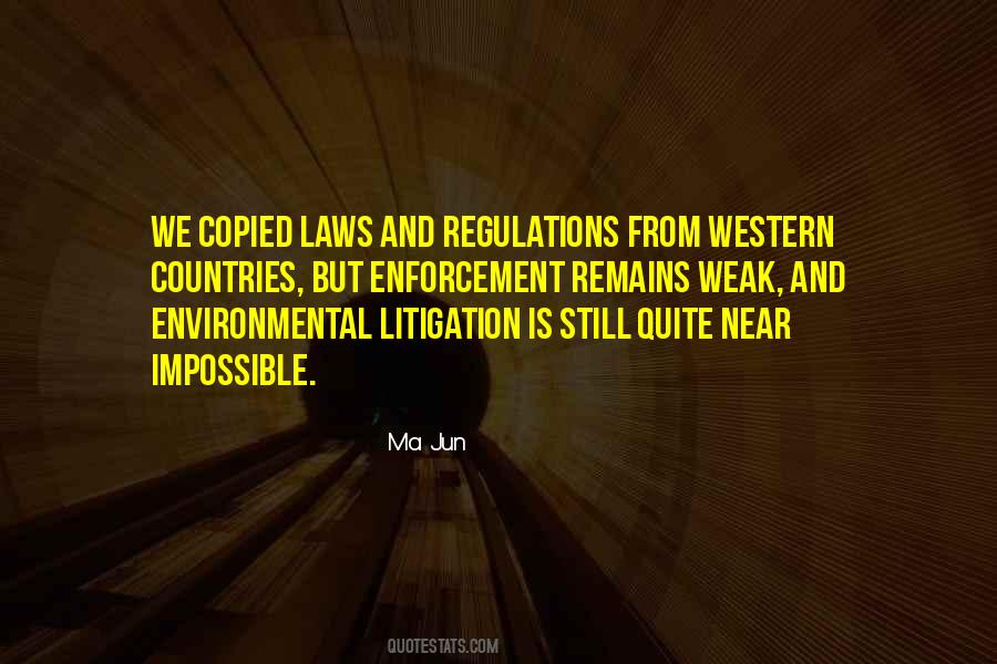 Laws And Regulations Quotes #920322