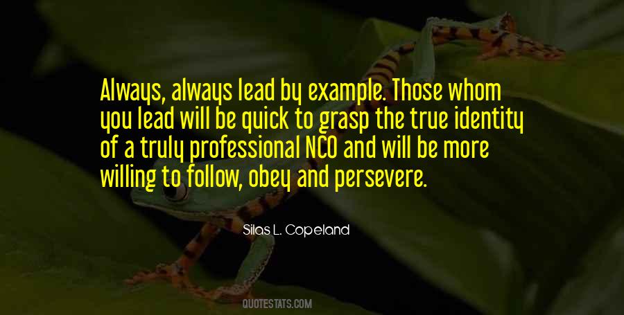 Lead By Example Quotes #1056844