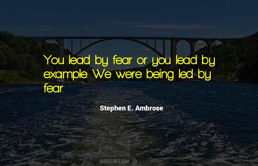 Lead By Example Quotes #1559820