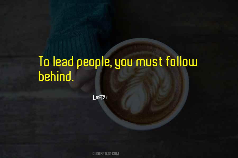 Lead Don't Follow Quotes #124398