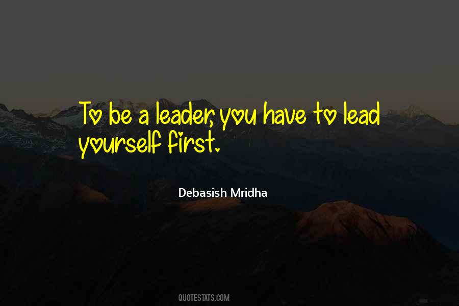 Lead Yourself First Quotes #447875