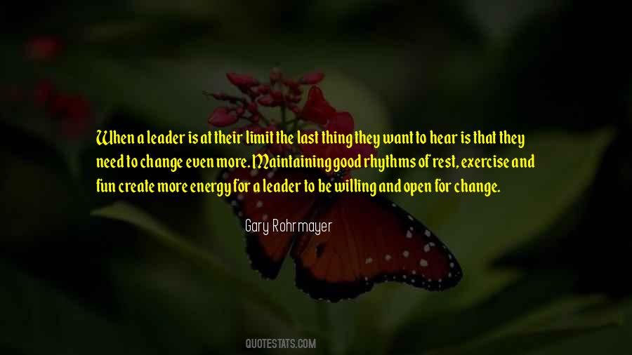 Leader Characteristics Quotes #922199