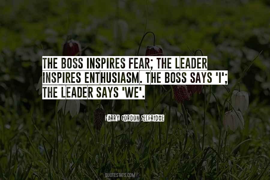 Leader Inspires Quotes #1654140