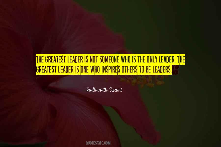Leader Inspires Quotes #792057