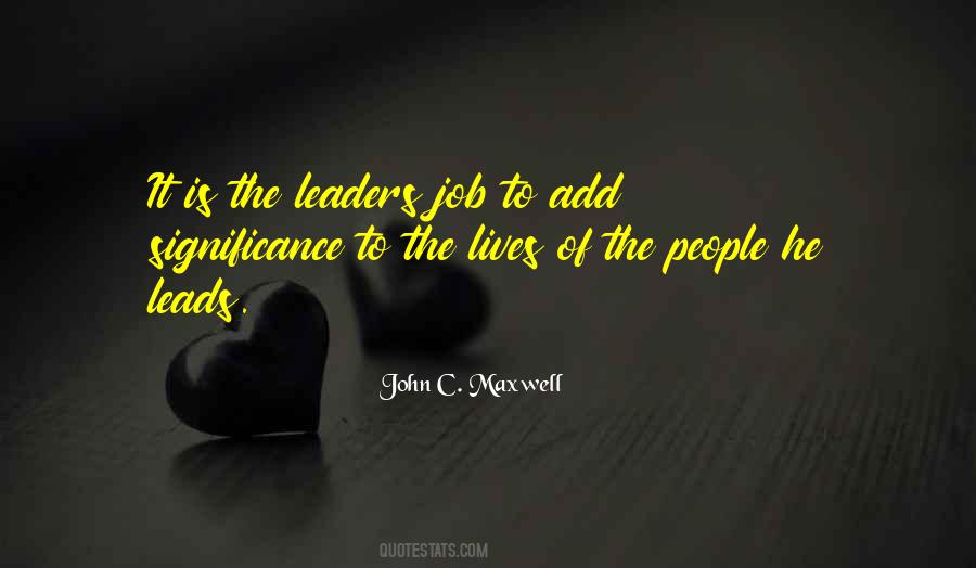 Leader Leads Quotes #1208628