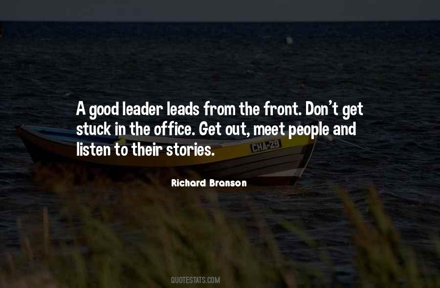 Leader Leads Quotes #514689