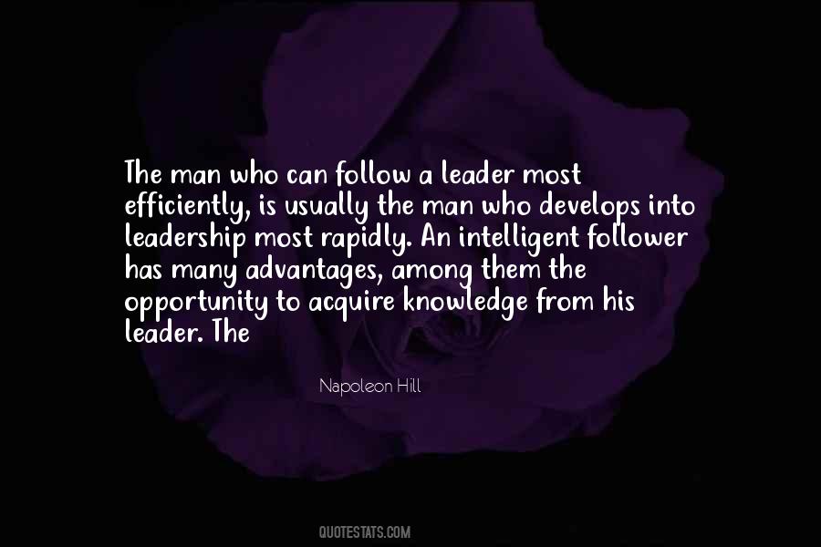 Leader Vs Follower Quotes #50490