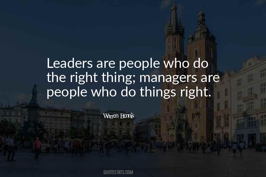 Leaders And Managers Quotes #1443347