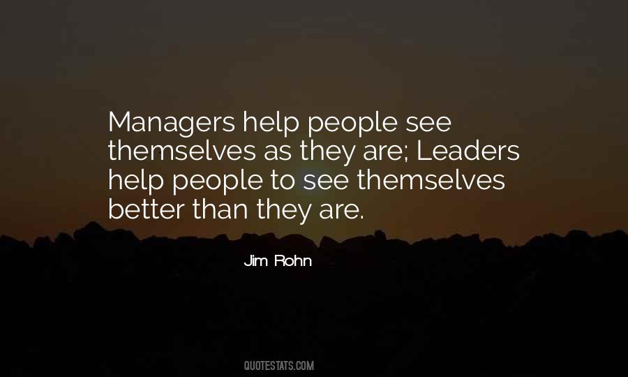 Leaders And Managers Quotes #23883