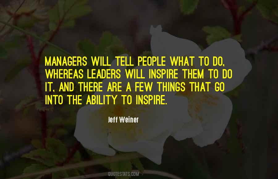 Leaders And Managers Quotes #673272