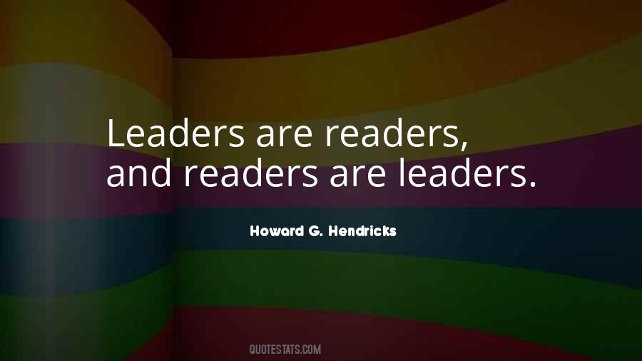 Leaders Are Readers Quotes #221759