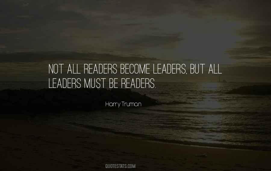 Leaders Are Readers Quotes #807883