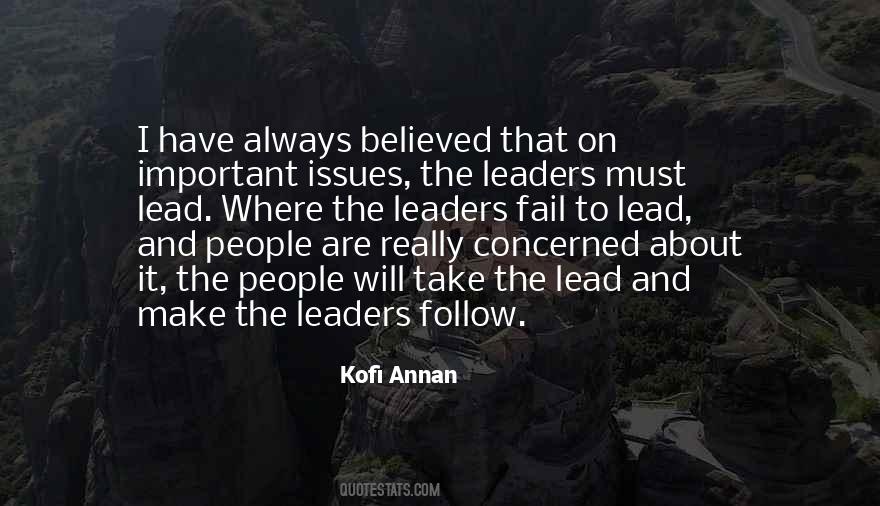 Leaders Lead Quotes #840252