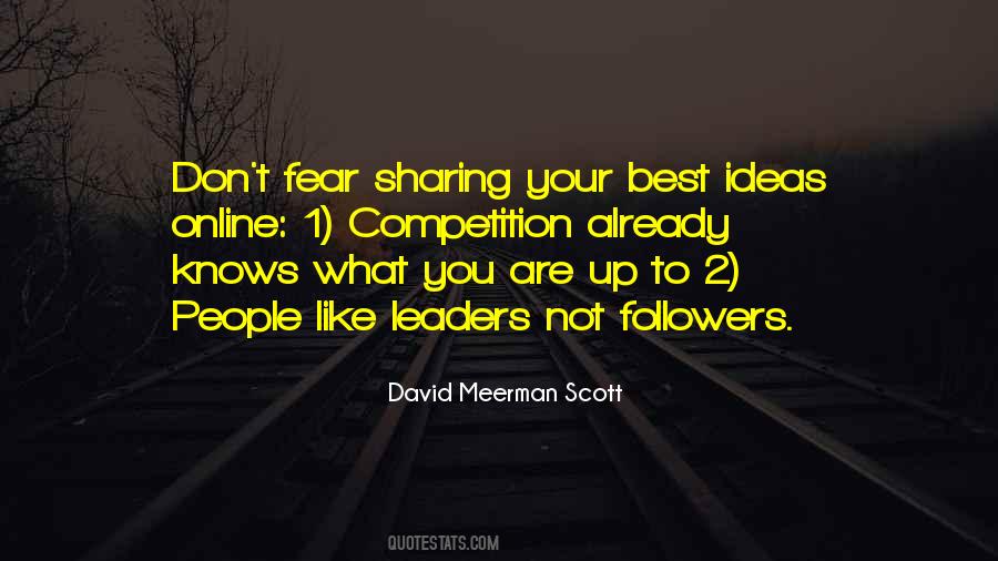 Leaders Not Followers Quotes #1678045