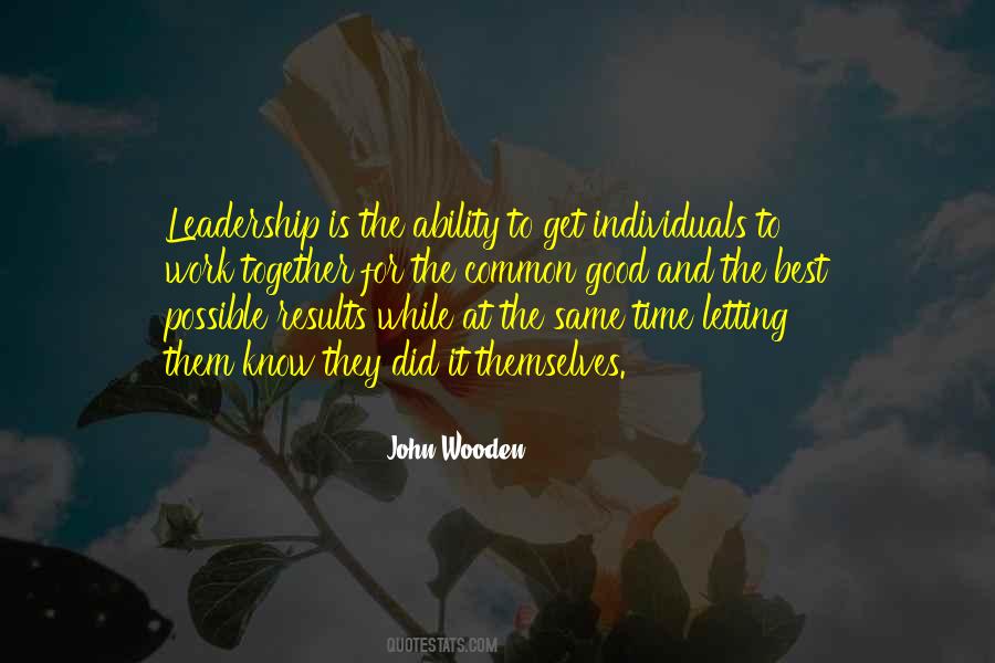Leadership Ability Quotes #1075528