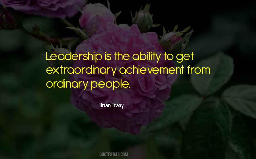 Leadership Ability Quotes #1159190