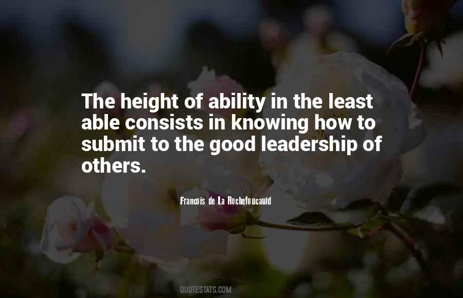 Leadership Ability Quotes #124259