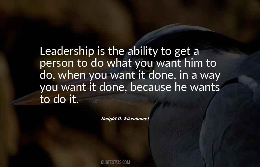 Leadership Ability Quotes #1301019