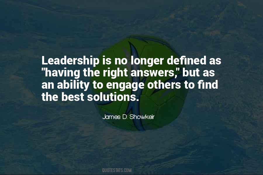 Leadership Ability Quotes #656461