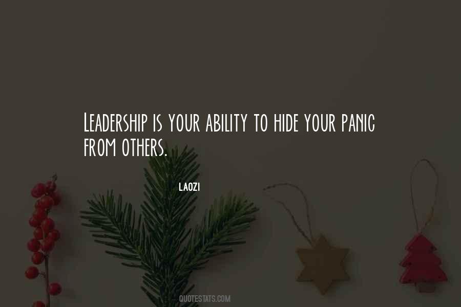Leadership Ability Quotes #724867