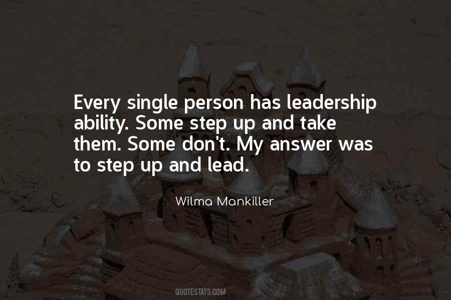 Leadership Ability Quotes #880391