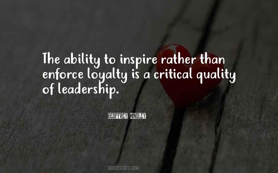Leadership Ability Quotes #889051