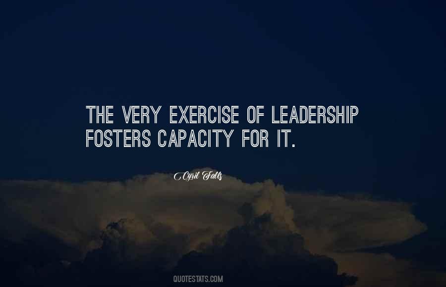 Leadership Capacity Quotes #1742367