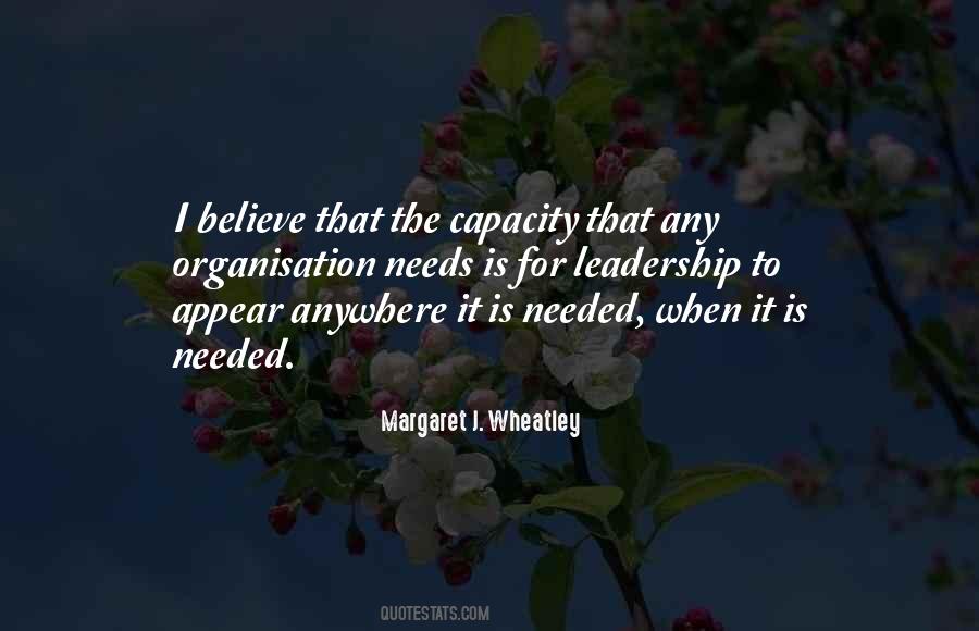 Leadership Capacity Quotes #429059