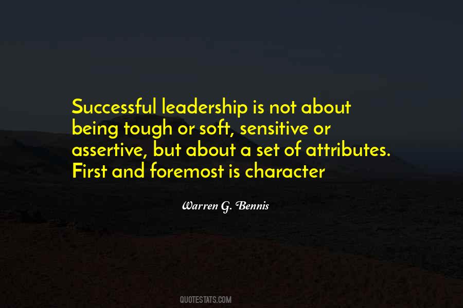 Leadership Character Quotes #1165607