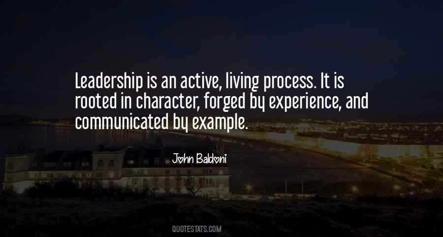 Leadership Character Quotes #1211190