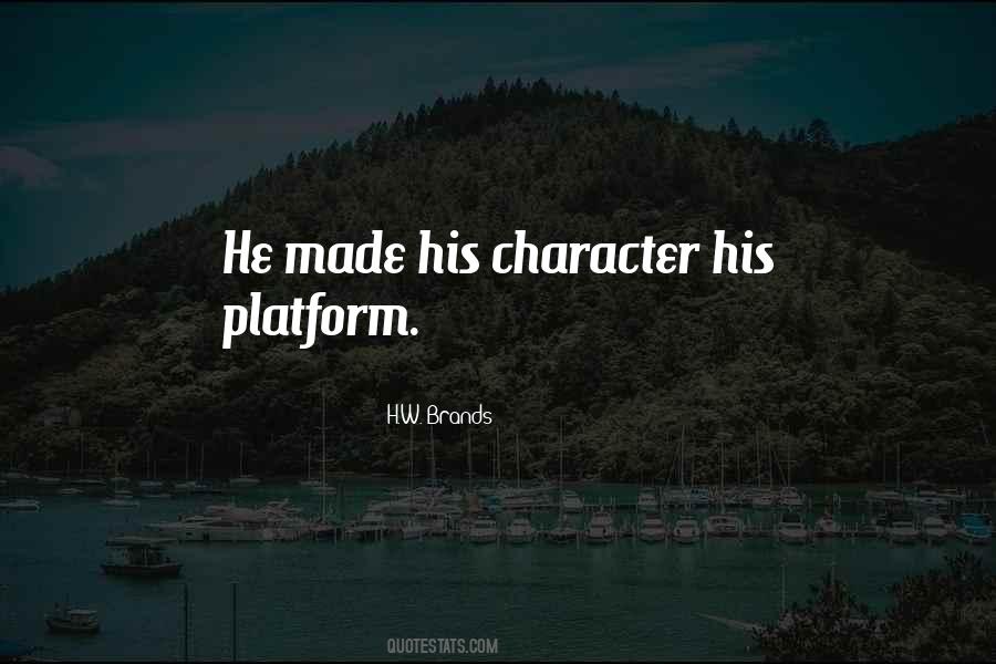 Leadership Character Quotes #184900