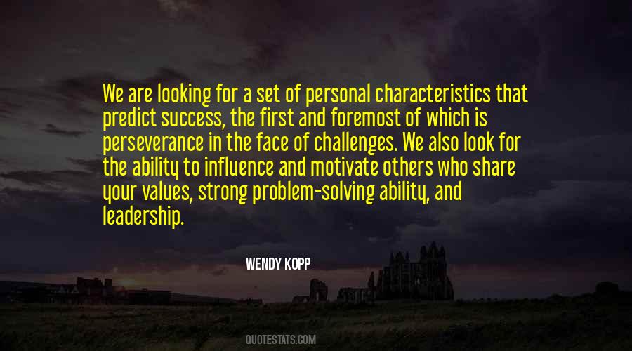Leadership Characteristics Quotes #782111