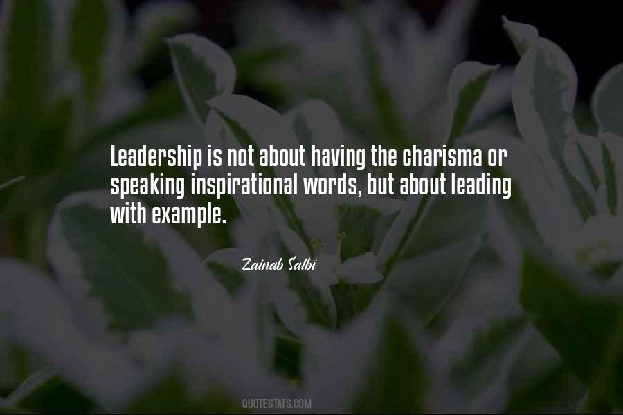 Leadership Charisma Quotes #939629