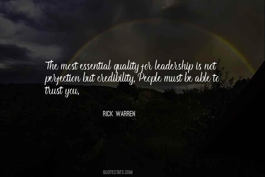 Leadership Credibility Quotes #1460798