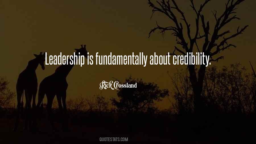 Leadership Credibility Quotes #151294