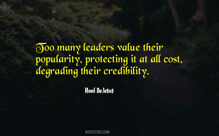 Leadership Credibility Quotes #213795