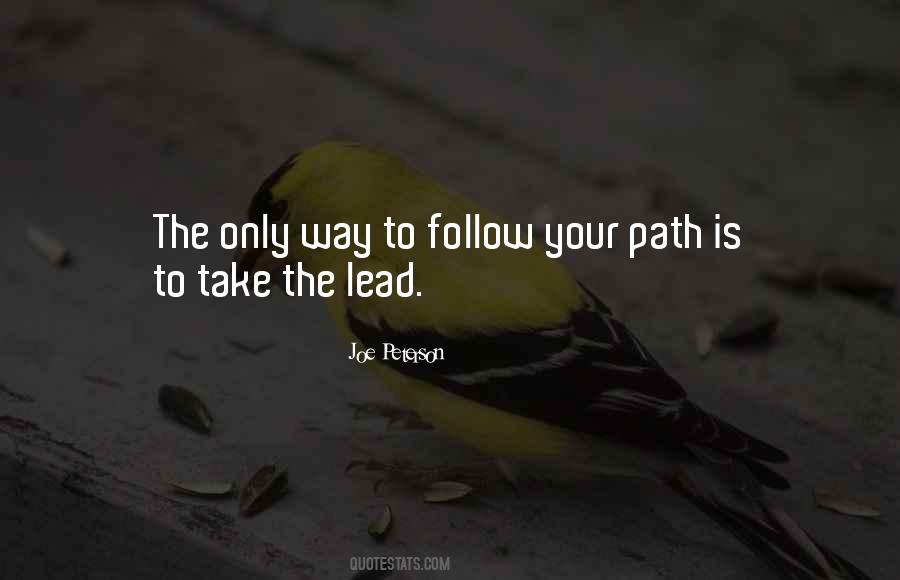 Leadership Follow Quotes #818569