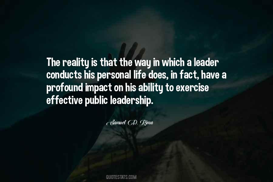 Leadership Impact Quotes #373047