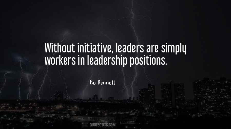 Leadership Initiative Quotes #1417172