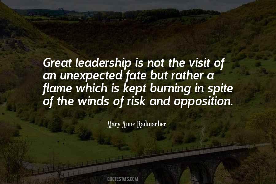 Leadership Opposition Quotes #411912
