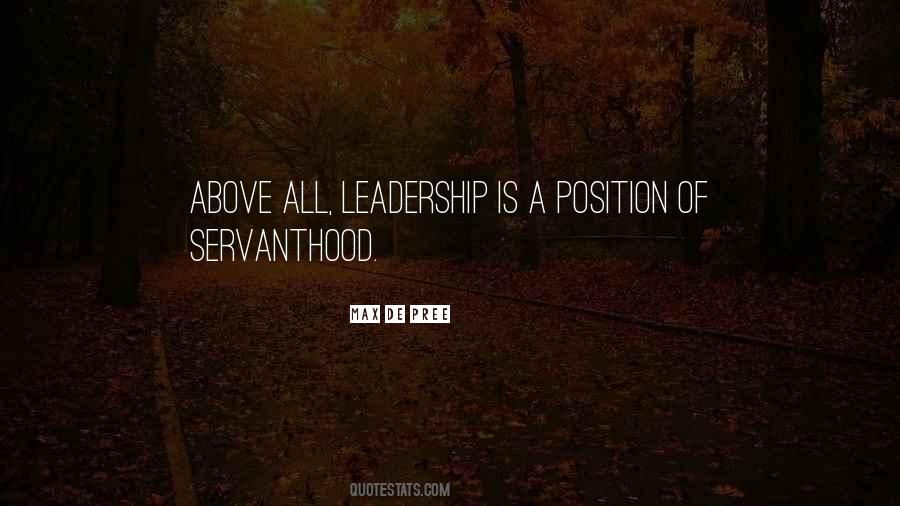 Leadership Position Quotes #150108
