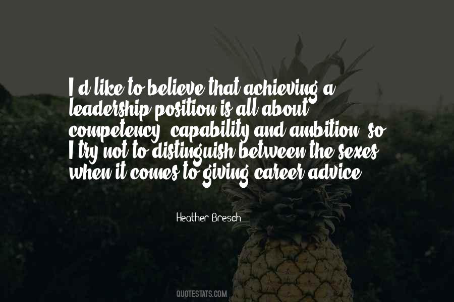 Leadership Position Quotes #1614786