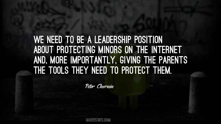 Leadership Position Quotes #311492